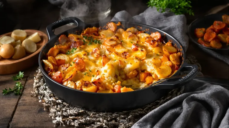 Gratin de pommes de terre, poireaux et carottes : fondant, bien doré et vraiment ultra facile à préparer