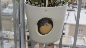 Arrêtez de jeter ce petit pot en plastique : il devient la mangeoire préférée des oiseaux cet hiver