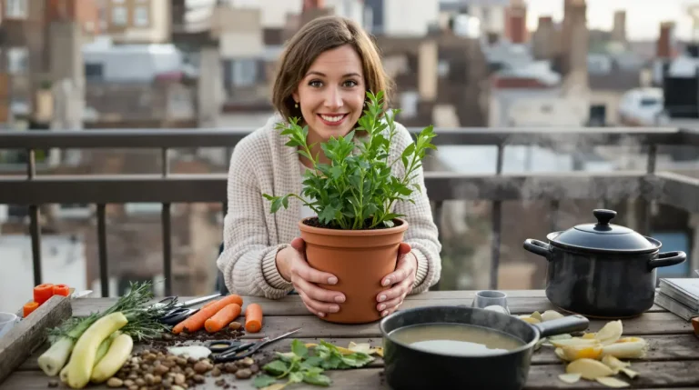 Cette plante remplace les cubes de bouillon en cuisine et se plante en pot à cette période précise