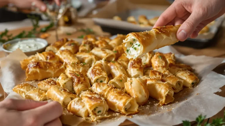 J’ai trouvé l’apéro idéal pour les fêtes : mes roulés à la pâte filo font un carton, prêts en 15 min