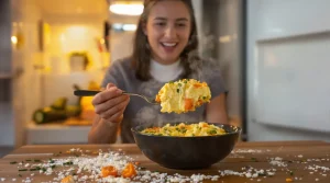 « Je ne cuisine plus que ça le soir » : mon bowl cake salé express prêt en 7 minutes avec les restes du frigo