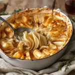 Le gratin le plus simple du monde : pommes, oignons, bouillon et une texture plus gourmande qu’un dauphinois