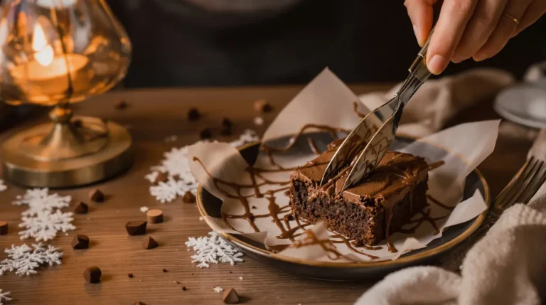 Mon brownie healthy express sans farine : moelleux irrésistible, chocolat intense et seulement 4 ingrédients du placard pour un goûter d’hiver fondant